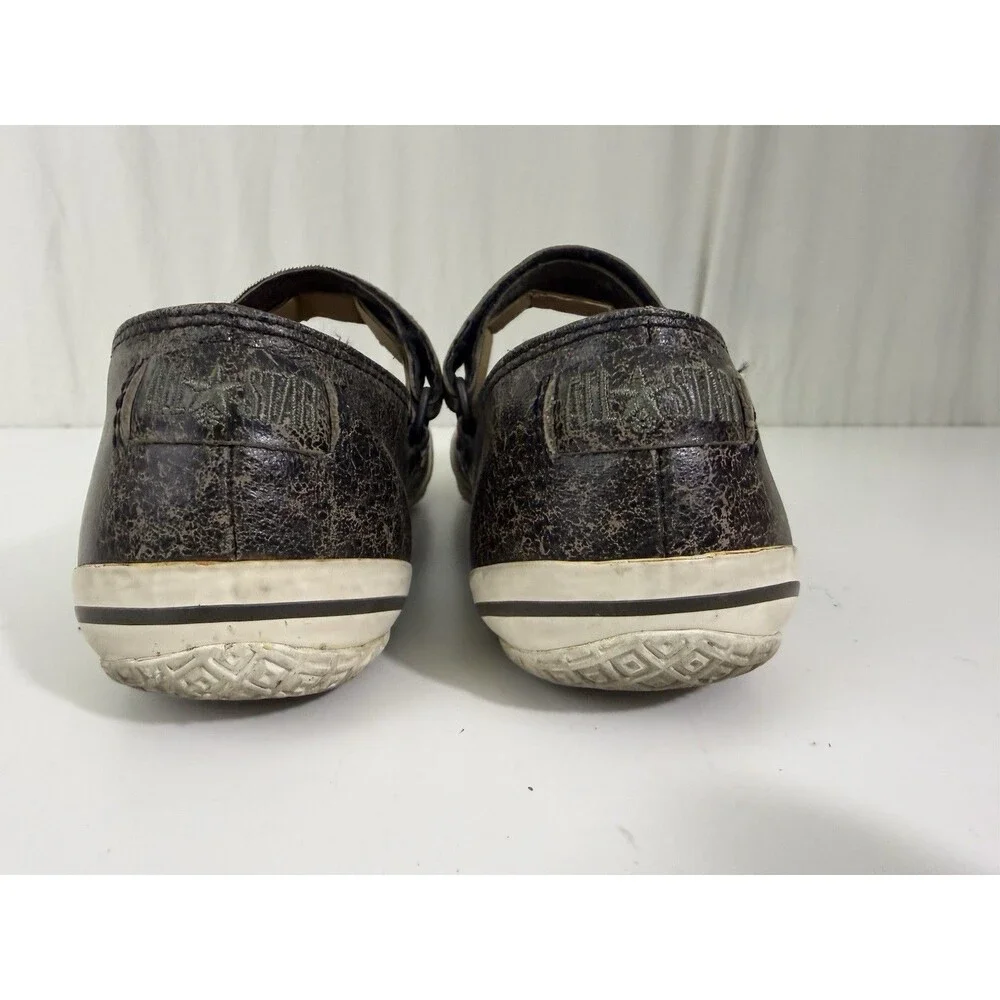 Converse Mary Jane Women’s Sz 8 Twee Indie Sleaze Sporty Ballet Black Brown